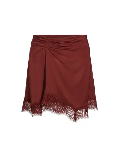 A.L.C. Women's Dion Lace-Trimmed Miniskirt - Sandalwood | Thumbnail 1 A.L.C. Women's Dion Lace-Trimmed Miniskirt - Sandalwood | Thumbnail 1