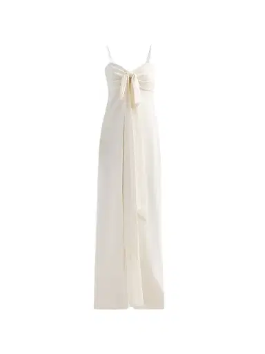 Cinq à Sept Women's Amberly Bow Gown - Ivory - Size 14 | Thumbnail 1 Cinq à Sept Women's Amberly Bow Gown - Ivory - Size 14 | Thumbnail 1