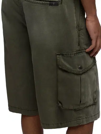 7 For All Mankind Men's Cotton-Blend Cargo Shorts - Sunfaded Moss | Thumbnail 6 7 For All Mankind Men's Cotton-Blend Cargo Shorts - Sunfaded Moss | Thumbnail 6