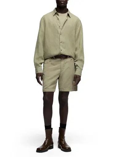 7 For All Mankind Men's Hybrid Jogger Shorts - Army | Thumbnail 2 7 For All Mankind Men's Hybrid Jogger Shorts - Army | Thumbnail 2