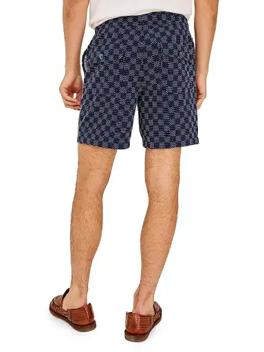 Rails Men's Cruz Check Cotton Shorts - Navy Sashiko | Thumbnail 4 Rails Men's Cruz Check Cotton Shorts - Navy Sashiko | Thumbnail 4