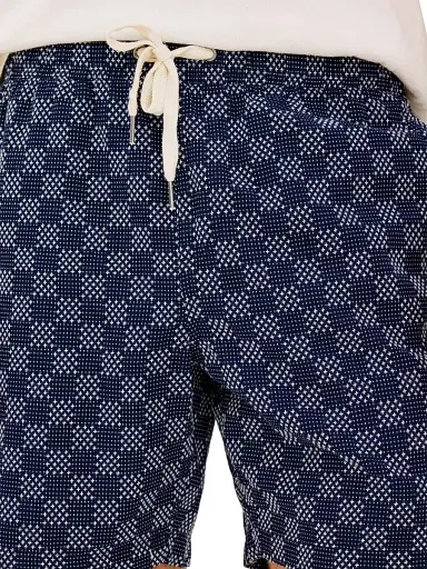 Rails Men's Cruz Check Cotton Shorts - Navy Sashiko | Thumbnail 5 Rails Men's Cruz Check Cotton Shorts - Navy Sashiko | Thumbnail 5
