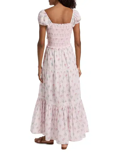 LoveShackFancy Women's Amandla Cotton Maxi Dress - Eau De Rose | Thumbnail 5 LoveShackFancy Women's Amandla Cotton Maxi Dress - Eau De Rose | Thumbnail 5