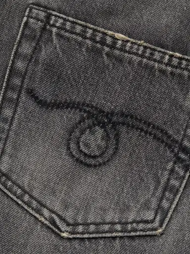 R13 Women's Romeo Cuffed Hem Cotton Straight-Leg Jeans - Leyton Black - Size 31 | Thumbnail 7 R13 Women's Romeo Cuffed Hem Cotton Straight-Leg Jeans - Leyton Black - Size 31 | Thumbnail 7