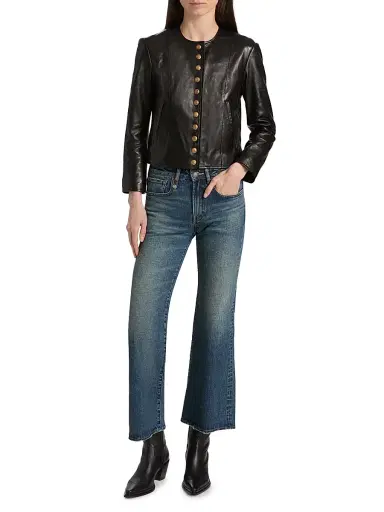 R13 Women's Leather Jacket - Black - Size Medium | Thumbnail 2 R13 Women's Leather Jacket - Black - Size Medium | Thumbnail 2