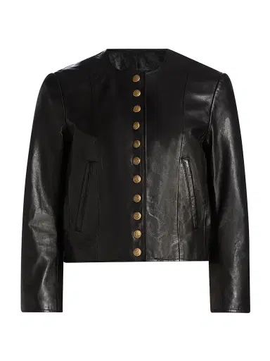 R13 Women's Leather Jacket - Black - Size Medium | Thumbnail 1 R13 Women's Leather Jacket - Black - Size Medium | Thumbnail 1