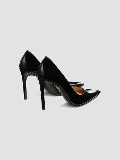 Stuart Weitzman Women's Power 100MM Patent Leather Pumps - Black - Size 9 | Thumbnail 3 Stuart Weitzman Women's Power 100MM Patent Leather Pumps - Black - Size 9 | Thumbnail 3
