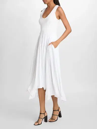 Ramy Brook Women's Hadley Sleeveless Ribbed Midi Dress - | Thumbnail 2 Ramy Brook Women's Hadley Sleeveless Ribbed Midi Dress - | Thumbnail 2
