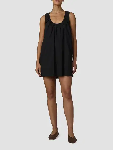 Joe's Jeans Women's The Ana Cotton Mini Dress - Black | Thumbnail 2 Joe's Jeans Women's The Ana Cotton Mini Dress - Black | Thumbnail 2
