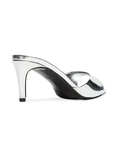 Black Suede Studio Women's Freddie 65MM Patent Leather Mules | Thumbnail 4 Black Suede Studio Women's Freddie 65MM Patent Leather Mules | Thumbnail 4