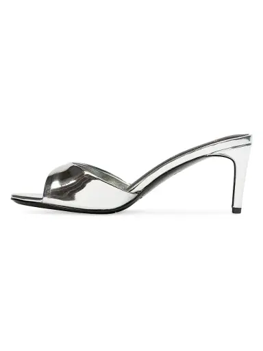 Black Suede Studio Women's Freddie 65MM Patent Leather Mules | Thumbnail 5 Black Suede Studio Women's Freddie 65MM Patent Leather Mules | Thumbnail 5