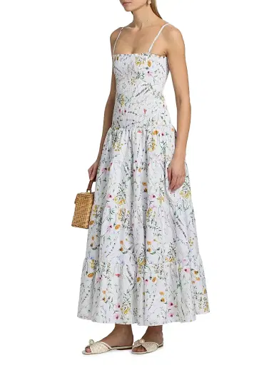 Peixoto Women's Clementine Floral Cotton Maxi Dress | Thumbnail 4 Peixoto Women's Clementine Floral Cotton Maxi Dress | Thumbnail 4