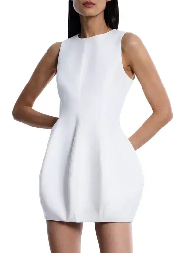 BCBGMAXAZRIA Women's Structured Bubble Minidress - Gardenia - Size 14 | Thumbnail 4 BCBGMAXAZRIA Women's Structured Bubble Minidress - Gardenia - Size 14 | Thumbnail 4