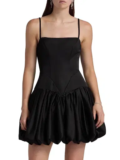 BCBGMAXAZRIA Women's Sleeveless Bubble Minidress - Black | Thumbnail 3 BCBGMAXAZRIA Women's Sleeveless Bubble Minidress - Black | Thumbnail 3