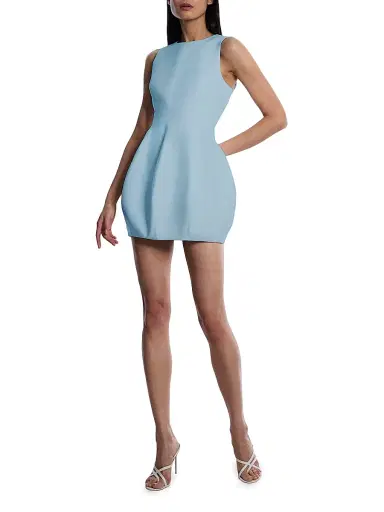BCBGMAXAZRIA Women's Structured Bubble Minidress - Powder Blue - Size 14 | Thumbnail 2 BCBGMAXAZRIA Women's Structured Bubble Minidress - Powder Blue - Size 14 | Thumbnail 2