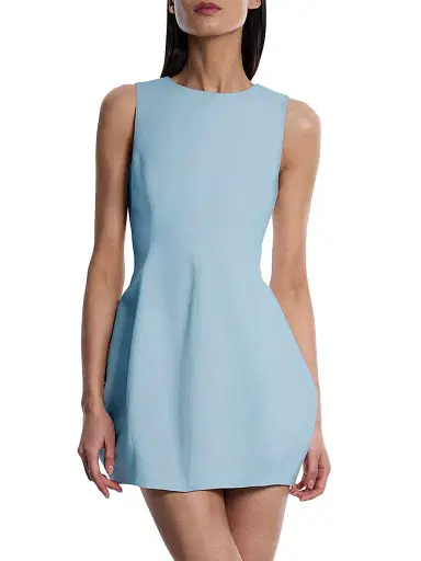 BCBGMAXAZRIA Women's Structured Bubble Minidress - Powder Blue - Size 14 | Thumbnail 3 BCBGMAXAZRIA Women's Structured Bubble Minidress - Powder Blue - Size 14 | Thumbnail 3