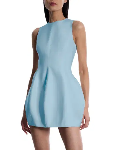 BCBGMAXAZRIA Women's Structured Bubble Minidress - Powder Blue - Size 14 | Thumbnail 4 BCBGMAXAZRIA Women's Structured Bubble Minidress - Powder Blue - Size 14 | Thumbnail 4