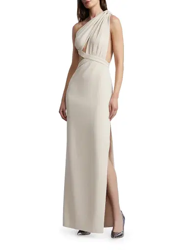 BCBGMAXAZRIA Women's Selene One-Shoulder Cut Out Gown | Thumbnail 4 BCBGMAXAZRIA Women's Selene One-Shoulder Cut Out Gown | Thumbnail 4