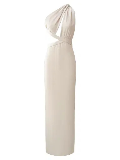 BCBGMAXAZRIA Women's Selene One-Shoulder Cut Out Gown | Thumbnail 1 BCBGMAXAZRIA Women's Selene One-Shoulder Cut Out Gown | Thumbnail 1