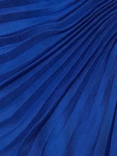 AMUR Women's Velora Asymmetric Ruffled Halterneck Minidress - Cobalt | Thumbnail 7 AMUR Women's Velora Asymmetric Ruffled Halterneck Minidress - Cobalt | Thumbnail 7