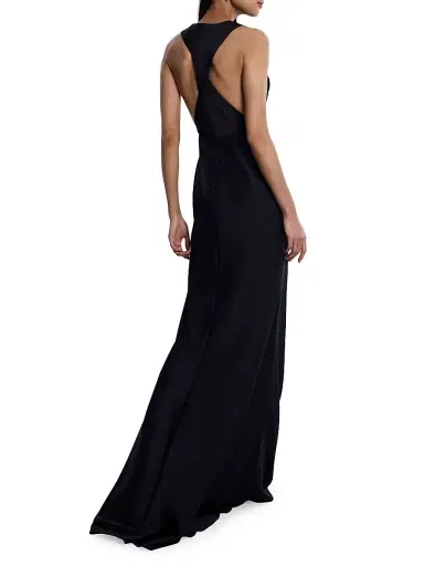 BCBGMAXAZRIA Women's Cowlneck Satin Gown - Black | Thumbnail 5 BCBGMAXAZRIA Women's Cowlneck Satin Gown - Black | Thumbnail 5