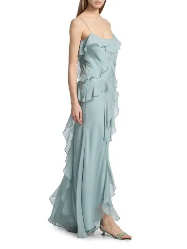 Amur Women's Ruthie Cascade Maxi Dress | Thumbnail 4 Amur Women's Ruthie Cascade Maxi Dress | Thumbnail 4