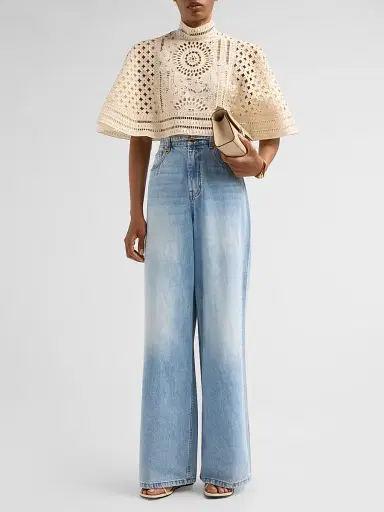 Zimmermann Women's Indra Belted Relaxed-Fit Flare Jeans - Skylark - Size 32 | Thumbnail 2 Zimmermann Women's Indra Belted Relaxed-Fit Flare Jeans - Skylark - Size 32 | Thumbnail 2