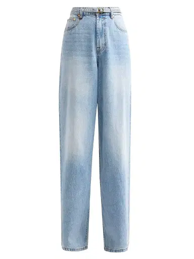 Zimmermann Women's Indra Belted Relaxed-Fit Flare Jeans - Skylark - Size 32 | Thumbnail 1 Zimmermann Women's Indra Belted Relaxed-Fit Flare Jeans - Skylark - Size 32 | Thumbnail 1