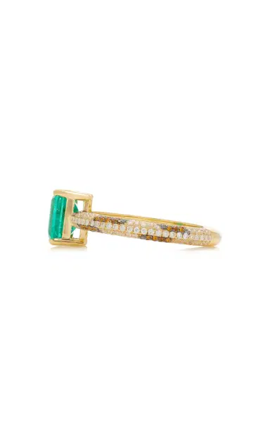 Yvonne Léon 18K Gold And Emerald Leopard Ring | Thumbnail 4 Yvonne Léon 18K Gold And Emerald Leopard Ring | Thumbnail 4