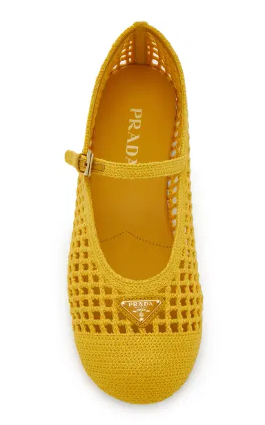 Prada Crocheted Ballet Flats | Thumbnail 3 Prada Crocheted Ballet Flats | Thumbnail 3