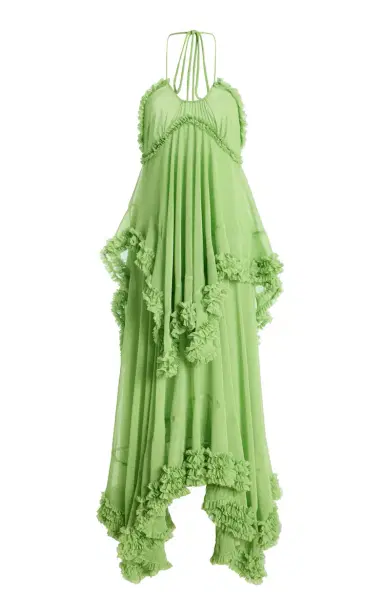 Alexis Sidi Ruffled Chiffon Maxi Dress | Thumbnail 1 Alexis Sidi Ruffled Chiffon Maxi Dress | Thumbnail 1