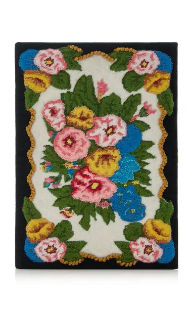 Olympia Le-Tan Exclusive Flowers Book Clutch | Thumbnail 1 Olympia Le-Tan Exclusive Flowers Book Clutch | Thumbnail 1
