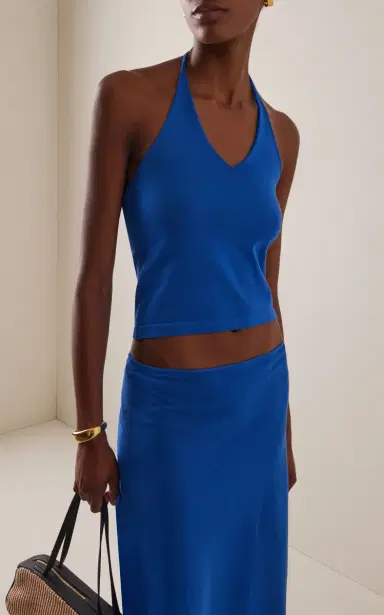 Ziah Cotton-Blend Sheer Knit Cami Top | Thumbnail 2 Ziah Cotton-Blend Sheer Knit Cami Top | Thumbnail 2