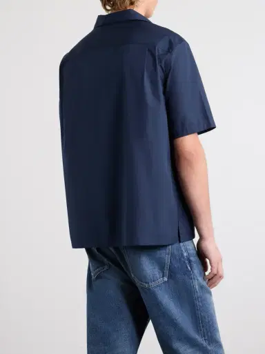 Celine Camp-Collar Triomphe-Embroidered Cotton-Poplin Shirt | Thumbnail 4 Celine Camp-Collar Triomphe-Embroidered Cotton-Poplin Shirt | Thumbnail 4