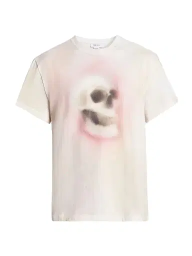 Alexander McQueen Men's Skull Haze Cotton Crewneck T-Shirt - Black Multi - Size XXL | Thumbnail 1 Alexander McQueen Men's Skull Haze Cotton Crewneck T-Shirt - Black Multi - Size XXL | Thumbnail 1