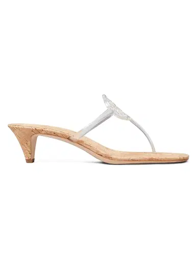 Tory Burch Women's Miller 50MM Jelly Sandals - Clear - Size 9.5 | Thumbnail 1 Tory Burch Women's Miller 50MM Jelly Sandals - Clear - Size 9.5 | Thumbnail 1