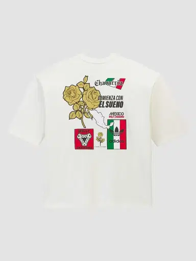 Adidas Men's x Willy Chavarria Mexico Cotton T-Shirt - Off White - Size XXL | Thumbnail 2 Adidas Men's x Willy Chavarria Mexico Cotton T-Shirt - Off White - Size XXL | Thumbnail 2