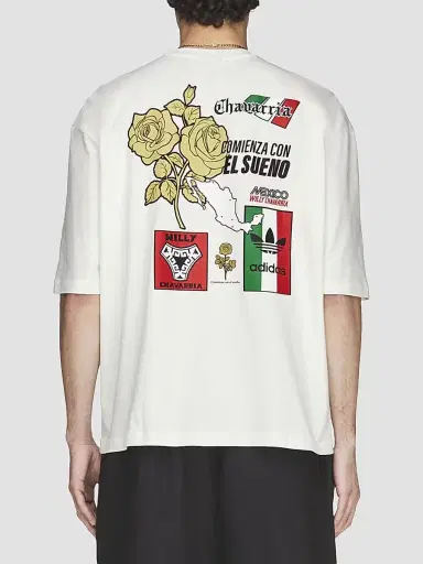 Adidas Men's x Willy Chavarria Mexico Cotton T-Shirt - Off White - Size XXL | Thumbnail 3 Adidas Men's x Willy Chavarria Mexico Cotton T-Shirt - Off White - Size XXL | Thumbnail 3