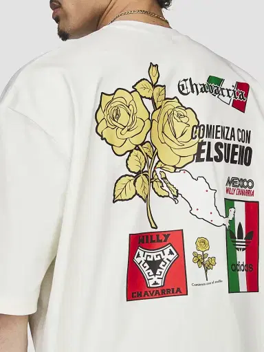 Adidas Men's x Willy Chavarria Mexico Cotton T-Shirt - Off White - Size XXL | Thumbnail 6 Adidas Men's x Willy Chavarria Mexico Cotton T-Shirt - Off White - Size XXL | Thumbnail 6