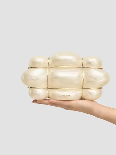 Cult Gaia Women's Bolla Acrylic Clutch - Ivory | Thumbnail 2 Cult Gaia Women's Bolla Acrylic Clutch - Ivory | Thumbnail 2