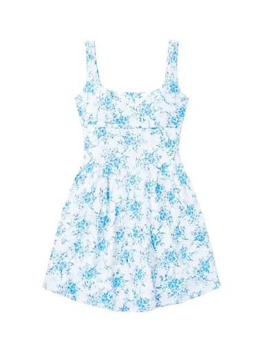 KatieJ NYC Girl's Brenna Printed Linen Dress - Rose Bouquet | Thumbnail 1 KatieJ NYC Girl's Brenna Printed Linen Dress - Rose Bouquet | Thumbnail 1