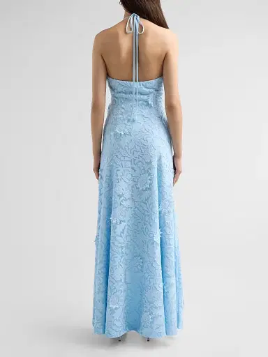 As It May Women's Avira Laser-Cut Lace Halter Gown - Sky - Size XXL | Thumbnail 3 As It May Women's Avira Laser-Cut Lace Halter Gown - Sky - Size XXL | Thumbnail 3
