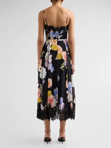As It May Women's Junia Floral Voile Lace Midi Dress - Black Dahlias - Size XXL | Thumbnail 3 As It May Women's Junia Floral Voile Lace Midi Dress - Black Dahlias - Size XXL | Thumbnail 3