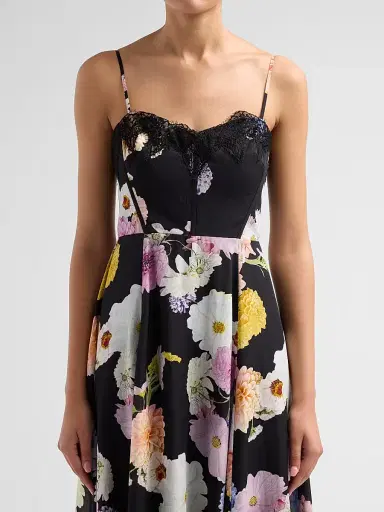 As It May Women's Junia Floral Voile Lace Midi Dress - Black Dahlias - Size XXL | Thumbnail 5 As It May Women's Junia Floral Voile Lace Midi Dress - Black Dahlias - Size XXL | Thumbnail 5