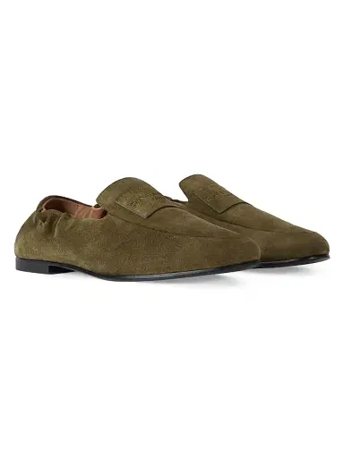 Givenchy Men's Label Loafers in Suede - Khaki - Size 13 | Thumbnail 2 Givenchy Men's Label Loafers in Suede - Khaki - Size 13 | Thumbnail 2