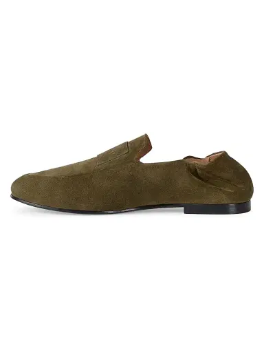 Givenchy Men's Label Loafers in Suede - Khaki - Size 13 | Thumbnail 3 Givenchy Men's Label Loafers in Suede - Khaki - Size 13 | Thumbnail 3