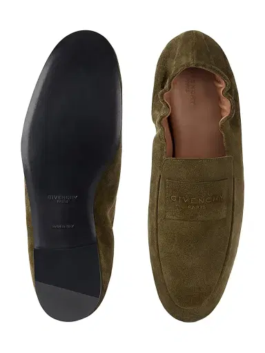 Givenchy Men's Label Loafers in Suede - Khaki - Size 13 | Thumbnail 5 Givenchy Men's Label Loafers in Suede - Khaki - Size 13 | Thumbnail 5