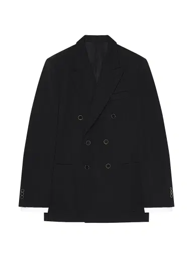 Givenchy Men's Double-Breasted Slim Fit Jacket in Wool - Black - Size 46 | Thumbnail 1 Givenchy Men's Double-Breasted Slim Fit Jacket in Wool - Black - Size 46 | Thumbnail 1