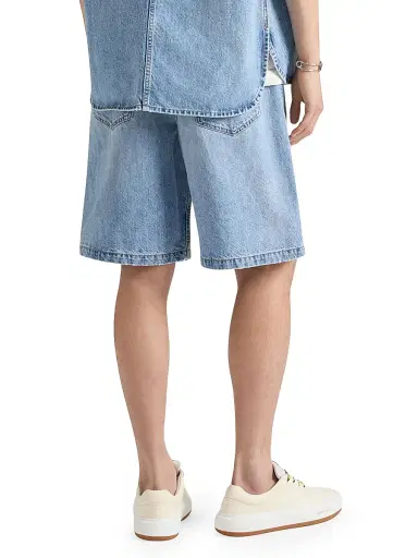 Givenchy Men's Couture Seam Bermuda Shorts in Denim - Light Blue | Thumbnail 4 Givenchy Men's Couture Seam Bermuda Shorts in Denim - Light Blue | Thumbnail 4