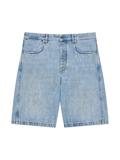 Givenchy Men's Couture Seam Bermuda Shorts in Denim - Light Blue | Thumbnail 1 Givenchy Men's Couture Seam Bermuda Shorts in Denim - Light Blue | Thumbnail 1